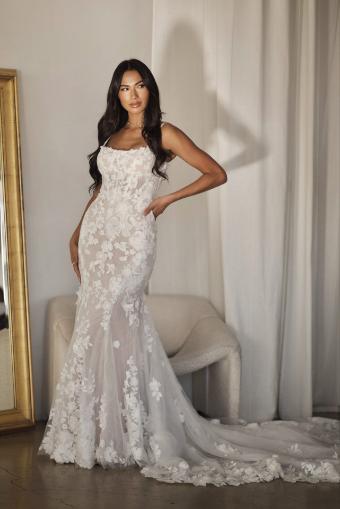 Martina Liana Style #Ava - 1767 - Coming Soon! #3 (IV-RUM) Ivory Lace and Tulle over Rum Gown thumbnail