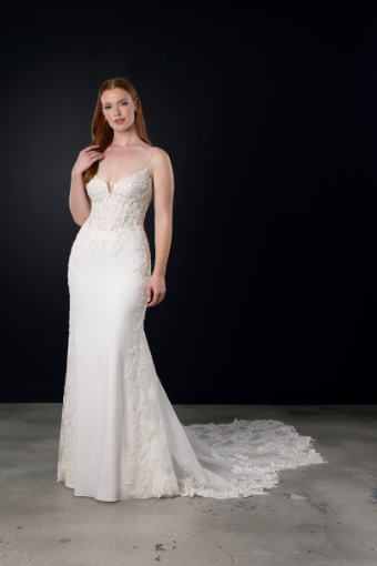 Martina Liana Style #Emily - 1798 - Coming Soon! #6 (IV-PL) IVORY GOWN W PORCELAIN TULLE ILLUSION AND PLUNGE thumbnail