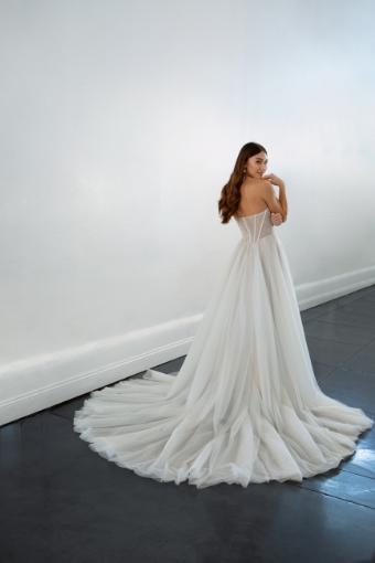 Martina Liana Style #Thea - 1497 #1 (IVRM-PL) Ivory Tulle & Royal Organza ov Rum Gown w PLN Tulle Plunge thumbnail