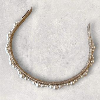 A'el Este Style #Sienna Pearl Headband - Gold - WSAE4990A #0 default Gold thumbnail