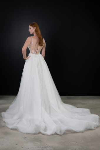 Martina Liana Style #Aurora - 1657 #21 (IVIV-PL) Ivory Lace & Tulle over Ivory Gown w Porcelain Tulle Illusion thumbnail